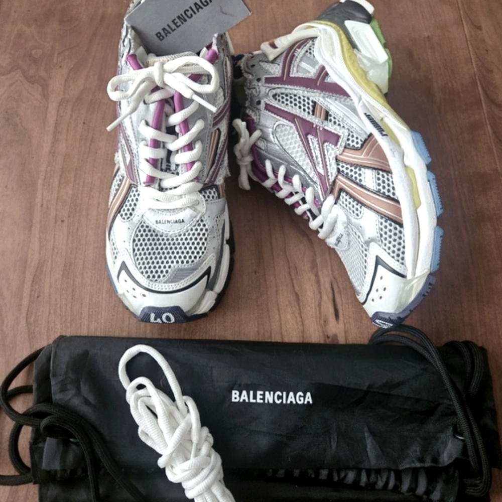 Balenciaga Multicolor Runner Sneakers Size 40 (U.S. 7) - Picture 6 of 12